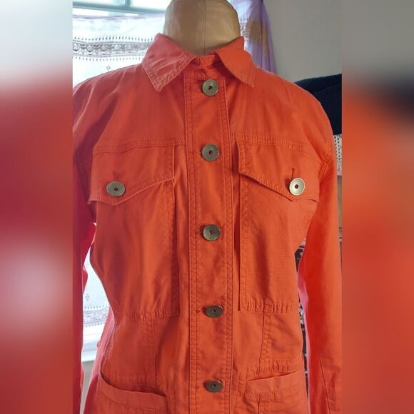 Cabi Utility Style Jacket Peachy Orange Size M - Picture 12 of 14